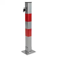 PROPLUS Parkpfosten Klapppfosten Parkplatzsperre mit Schlo&szlig; und 3 Schl&uuml;ssel 60cm