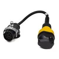 PROPLUS Adapter Anh&auml;ngerstecker Anh&auml;ngersteckdose 24V 15-polig auf 12V 13-polig