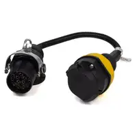 PROPLUS Adapter Anh&auml;ngerstecker Anh&auml;ngersteckdose 24V 15-polig auf 12V 7-polig