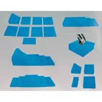 PROPLUS 361562 Multifunktions-Ausgleichskeil Stufenkeil stapelbar 9-teilig BLAU