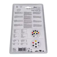 PROPLUS Steckertester-Set Beleuchtungstester mit 2 Adapter 7-polig 13-polig 12V