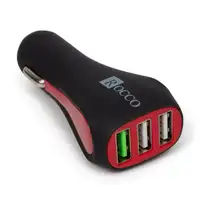 ROCCO Schnelllader Quick Charger Ladeger&auml;t Ladeadapter USB Zigarettenanz&uuml;nder