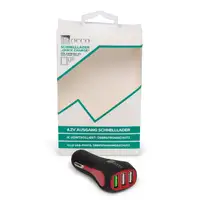 ROCCO Schnelllader Quick Charger Ladeger&auml;t Ladeadapter USB Zigarettenanz&uuml;nder