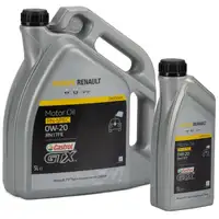 CASTROL Motor&ouml;l &Ouml;l GTX RN-SPEC 0W-20 0W20 f&uuml;r Renault RN17FE - 6L 6 Liter