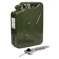 Kanister Benzin Diesel Reservekanister METALL 20Liter + Einf&uuml;llstutzen Ausgie&szlig;er