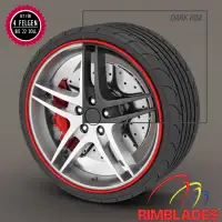 RIMBLADES Flex Felgenschutz Rim Protector & Styling ROT bis 22 Zoll