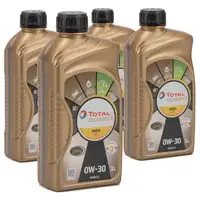 TOTAL QUARTZ INEO FIRST Motor&ouml;l &Ouml;l 0W-30 ACEA C1 C2 PSA B71 2312 - 4L 4 Liter