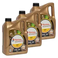 TOTAL QUARTZ 9000 FUTURE NFC 5W-30 Motor&ouml;l 3x 5L = 15 Liter FORD WSS-M2C913-D