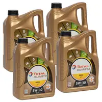 TOTAL QUARTZ 9000 FUTURE NFC 5W-30 Motor&ouml;l 4x 5L = 20 Liter FORD WSS-M2C913-D