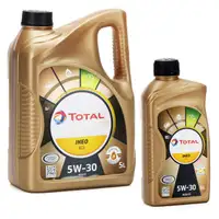 TOTAL QUARTZ INEO ECS 5W-30 Motor&ouml;l PSA B71 2290 Fiat 9.55535-S1 - 6L 6 Liter