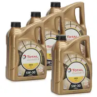 4x 5 Liter TOTAL QUARTZ INEO MC3 5W-30 Motor&ouml;l PSA B71 2297 MB 229.52 BMW LL-04