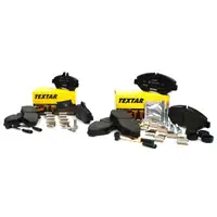 TEXTAR Bremsbel&auml;ge + Wako Mercedes Sprinter 906 VW Crafter 30-35/50 vorne+hinten