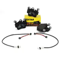 TEXTAR Bremsbel&auml;ge + Wako PORSCHE 911 997 3.6 Carrera 4 325 PS ab 01.2007 vorne