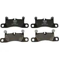 TEXTAR Bremsscheiben + Bel&auml;ge + Wako PORSCHE CAYENNE 92A VW TOUAREG 7P hinten