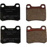 TEXTAR Bremsen Kit Bremsscheiben + Bel&auml;ge + Wako MERCEDES W202 Limo vorne+hinten