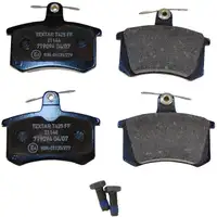 TEXTAR Bremsen Kit Bremsscheiben + Bremsbel&auml;ge Set f&uuml;r Audi A4 (8D B5) hinten