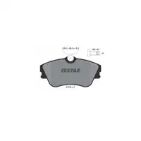 TEXTAR Bremsen Bremsscheiben + Bremsbel&auml;ge f&uuml;r VW Transporter T4 15 Zoll vorne