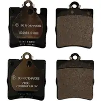 TEXTAR Bremsbel&auml;ge + Wako MERCEDES CLK C208 A208 E-KLASSE W210 S210 hinten