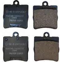TEXTAR Bremsscheiben + Bremsbel&auml;ge MERCEDES W203 CL203 CLK C209 SLK R171 hinten