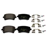 TEXTAR Bremsen Bremsscheiben + epad CERAMIC Bremsbel&auml;ge + Wako f&uuml;r VW T5 hinten