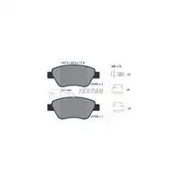 TEXTAR Bremsen Kit Bremsscheiben + Bel&auml;ge + Wako f&uuml;r Fiat Bravo Idea Linea vorne