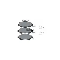 TEXTAR Bremsen Kit Bremsscheiben + Bel&auml;ge f&uuml;r Toyota Avensis Corolla Verso vorne