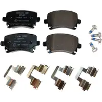 TEXTAR Bremsscheiben + Bel&auml;ge AUDI A3 8P SEAT SKODA VW GOLF 5 6 PASSAT hinten