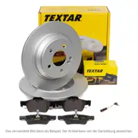 TEXTAR Bremsen Kit Bremsscheiben + Bel&auml;ge + Wako Mercedes E-Klasse S210 hinten