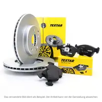 TEXTAR Bremsen Bremsscheiben + Bel&auml;ge f&uuml;r VW Golf 2 3 Jetta Passat Vento vorne