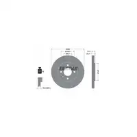 TEXTAR Bremsen Kit Bremsscheiben + Bel&auml;ge Citroen Berlingo Xsara Picasso vorne