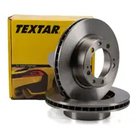 TEXTAR Bremsscheiben Satz f&uuml;r PORSCHE 944 2.5 Turbo 3.0 S2 + 968 3.0 vorne