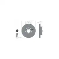 TEXTAR Bremsscheiben Satz f&uuml;r Mazda 323 S VI 626 IV V Premacy Xedos 6 vorne