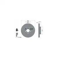 TEXTAR Bremsscheiben Satz f&uuml;r Volvo 850 940 960 C70 S70 S90 V70 V90 vorne