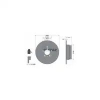 TEXTAR Bremsen Bremsscheiben + Bremsbel&auml;ge Set f&uuml;r VOLVO 850 C70 S70 V70 hinten