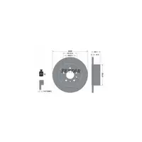TEXTAR Bremsscheiben Satz f&uuml;r Opel Omega B 2.0-3.2 V6 2.0/2.2/2.5DTI hinten