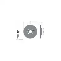 TEXTAR Bremsscheiben Alfa 145 146 155 f&uuml;r Fiat Punto Lancia Dedra Delta vorne