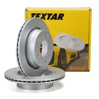TEXTAR Bremsscheiben Satz f&uuml;r BMW 3er E36 323/328i E46 316-323i 318/320d hinten