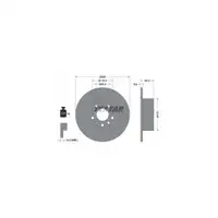 TEXTAR Bremsscheiben Satz f&uuml;r Opel Vectra B Saab 9-3 9-5 900 II hinten