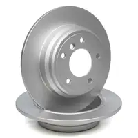 TEXTAR Bremsscheiben Satz f&uuml;r BMW 5er E39 Limousine 520i 523i 520d 525td hinten