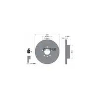 TEXTAR Bremsscheiben Satz f&uuml;r VW Transporter T4 15 Zoll ab 01.1996 vorne