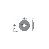 TEXTAR Bremsscheiben + Bremsbel&auml;ge CITROEN XSARA 1.4 1.5 D + PEUGEOT 206 vorne