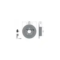 TEXTAR Bremsen Kit Bremsscheiben + Bremsbel&auml;ge Mercedes W168 Vaneo 414 hinten
