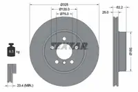TEXTAR Bremsscheiben Satz f&uuml;r BMW X3 E83 2.0/2.5/3.0i 2.0/3.0d xDrive vorne