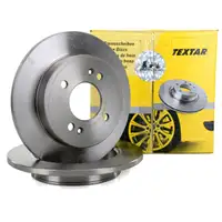 TEXTAR Bremsscheiben Satz f&uuml;r Hyundai i10 (IA PA) Kia Picanto (BA TA) hinten