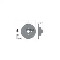 TEXTAR Bremsscheiben Satz f&uuml;r VW Corrado Golf 2 3 Jetta Passat Polo Vento hinten