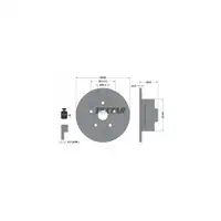 TEXTAR Bremsen Kit Bremsscheiben + Bremsbel&auml;ge Set f&uuml;r Audi A4 (8D B5) hinten