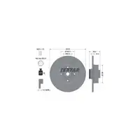 TEXTAR Bremsscheiben + Radlager Satz Renault Megane Grandtour Scenic II hinten