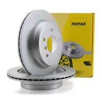 TEXTAR Bremsscheiben Satz f&uuml;r BMW 1er E81 E87 3er E90 E93 E92 E91 X1 E84 hinten