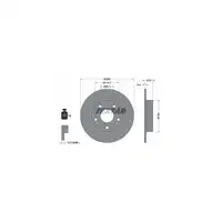 TEXTAR Bremsscheiben f&uuml;r Honda Civic VII VIII IX Stufenheck Hatchback hinten