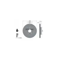 TEXTAR Bremsscheiben Satz f&uuml;r Nissan Qashqai (J10 JJ10) X-Trail (T31 T32) vorne